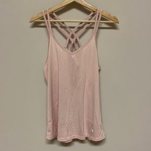 Bally strappy back v-neck sleeveless shirt tank top size medium